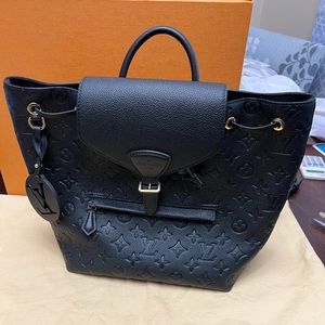 Louis Vuitton Black empreinte leather Montsouris Backpack